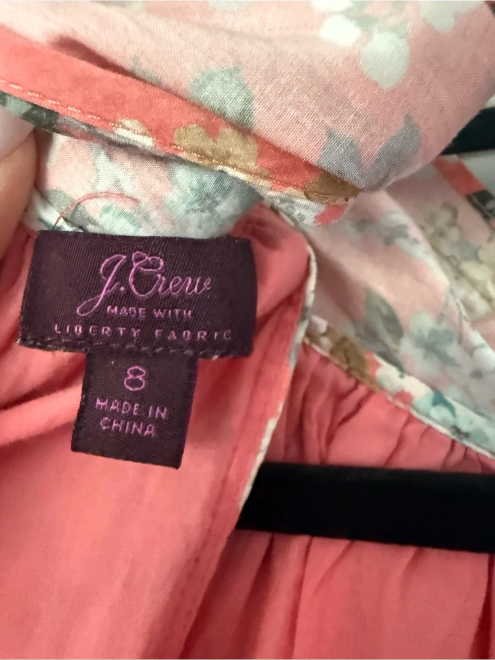 J. CREW Liberty Fabric Josephine Floral Jumpsuit Size 8